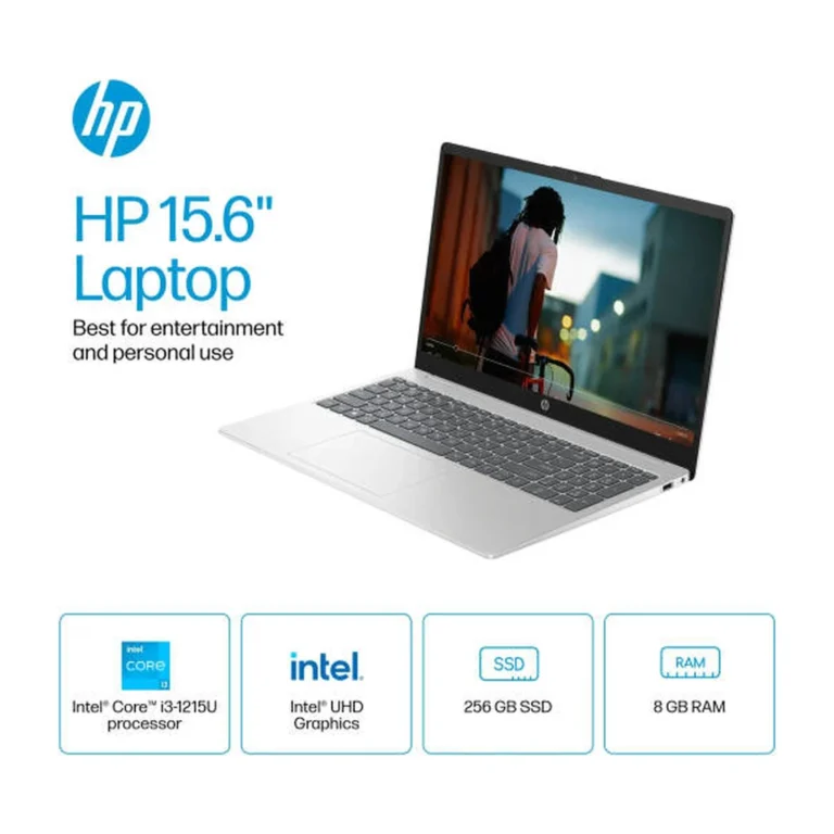 gpdb62.webp HP 15-fd0023 Core i3-1215U 8 Go 256 Go SSD 15.6" Tactile Win 11 — YouShop DZ