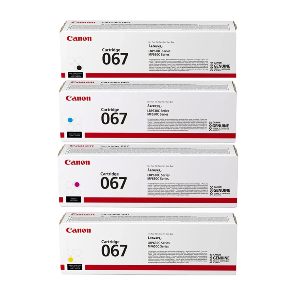 j77uwa.webp Pack Cartouches Canon CRG-067 Ink Master — LBP631/3Cw / MF657 (4 unités BK+CMY) — YouShop DZ