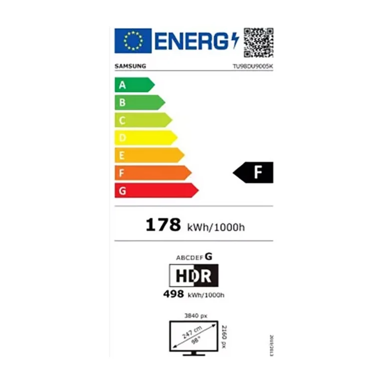 Samsung 98DU9005 — TV Crystal UHD 98" 4K Smart Tizen (2024) — YouShop DZ