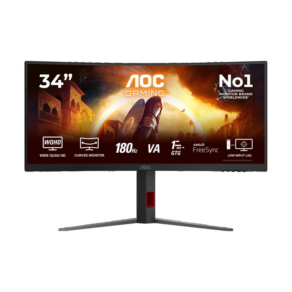 lxaja6.webp Écran AOC CU34G4 34" UltraWide WQHD Curved 180Hz — YouShop DZ
