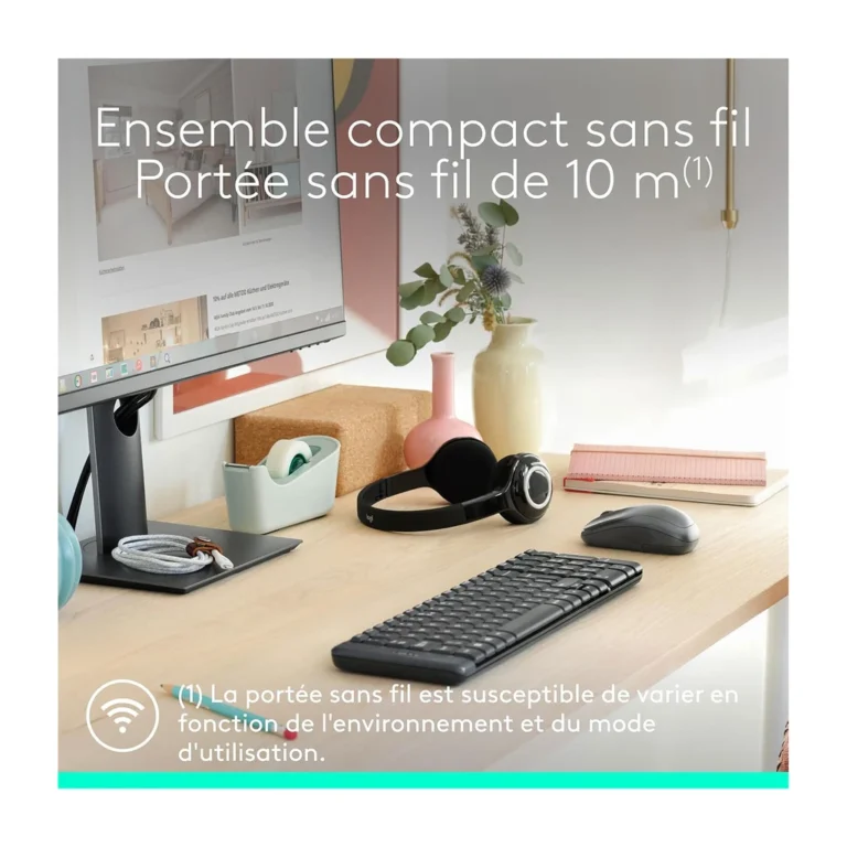 nyuxnr.webp Logitech MK220 Combo Clavier + Souris Sans Fil AZERTY — YouShop DZ