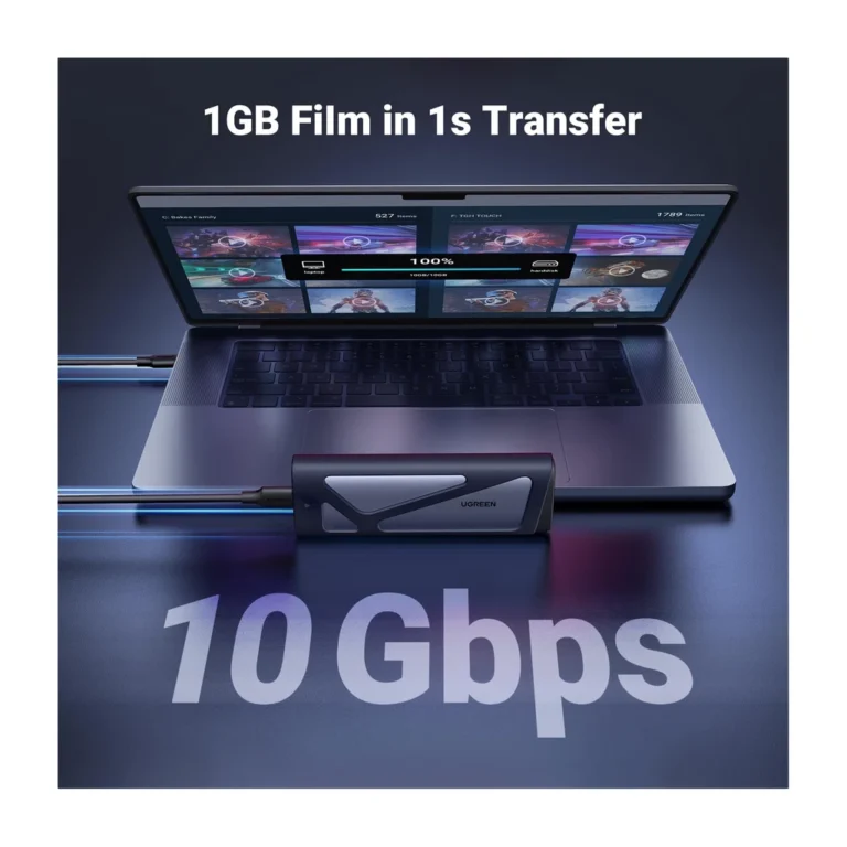 o20v34.webp UGREEN 10902 — Boîtier SSD M.2 NVMe USB-C 10 Gbps (USB 3.2 Gen 2) — YouShop DZ