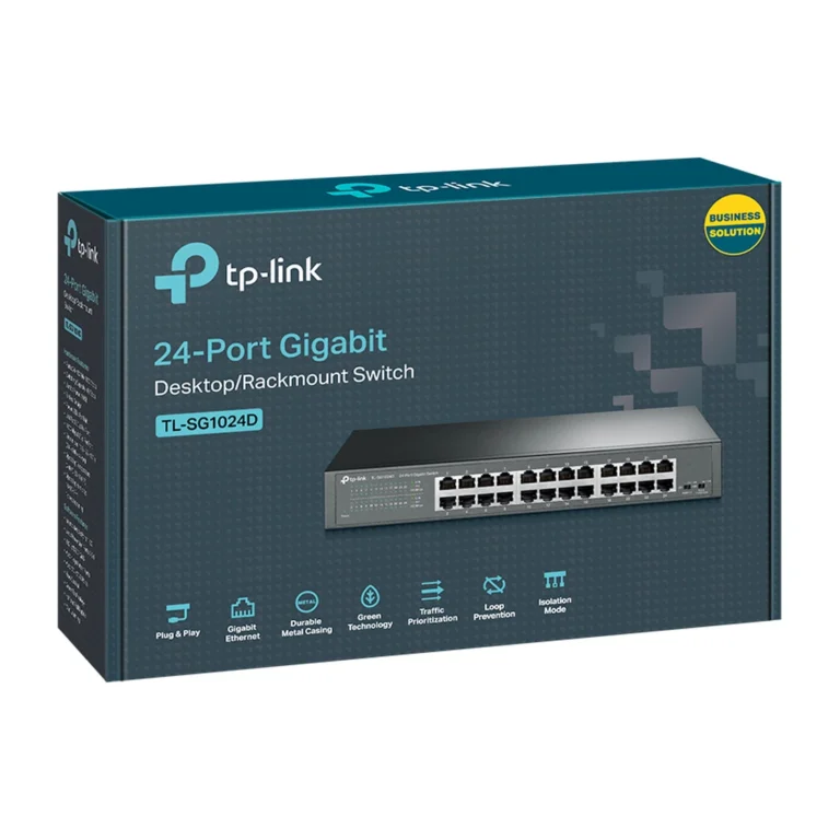 qi7ol7.webp TP-Link TL-SG1024D Switch Gigabit 24 Ports Rack/Bureau — YouShop DZ