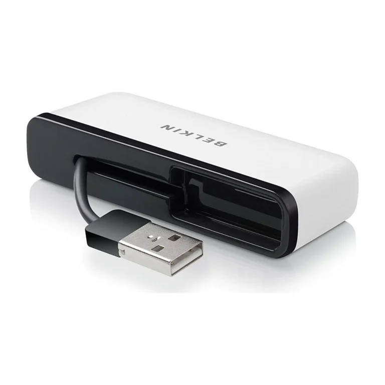 qn0cox.webp Belkin F4U021bt Hub USB 2.0 4 Ports Noir/Blanc — YouShop DZ