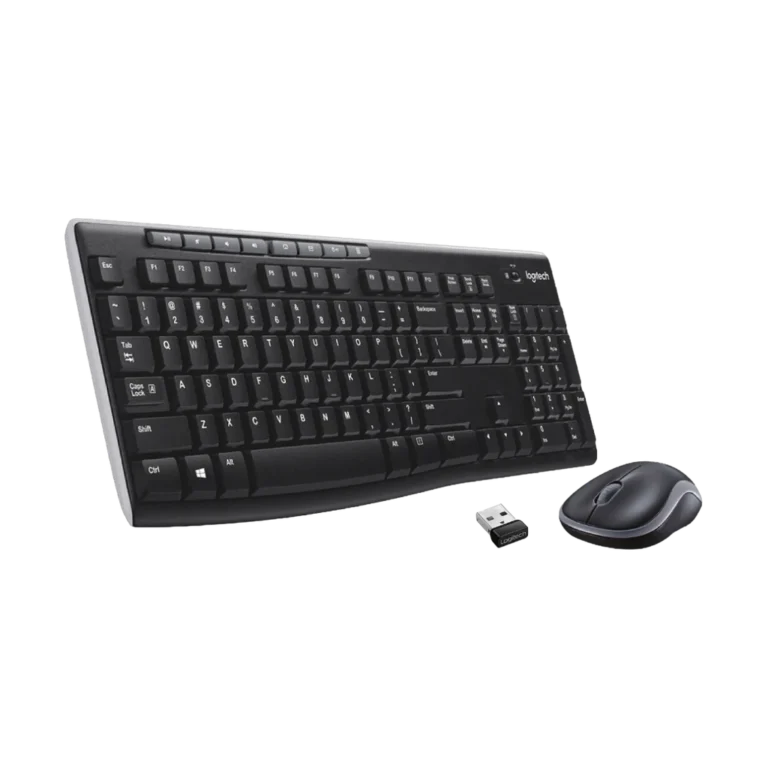 Logitech mk270 clavier souris sans fil youshop algerie (4) Logitech mk270 clavier souris sans fil vue laterale avec dongle usb