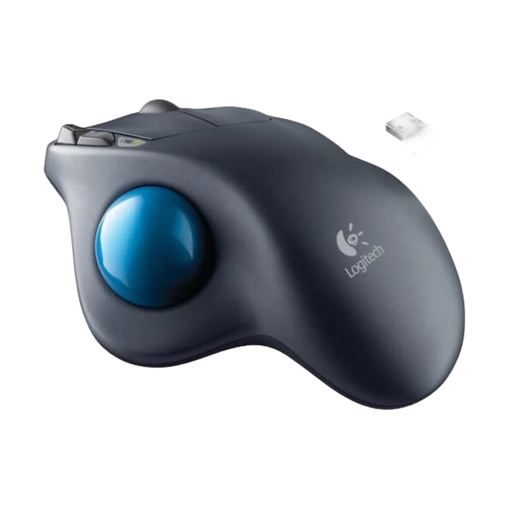 Logitech Wireless Trackball M570-1 Logitech-Wireless-Trackball-M570 vue sur coté