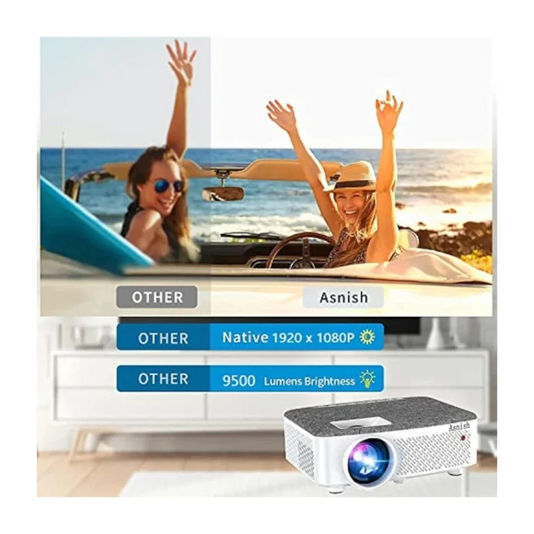 uc2imi.webp Vidéoprojecteur Asnish 150” LED HDMI Bluetooth Full HD 1080P — YouShop DZ