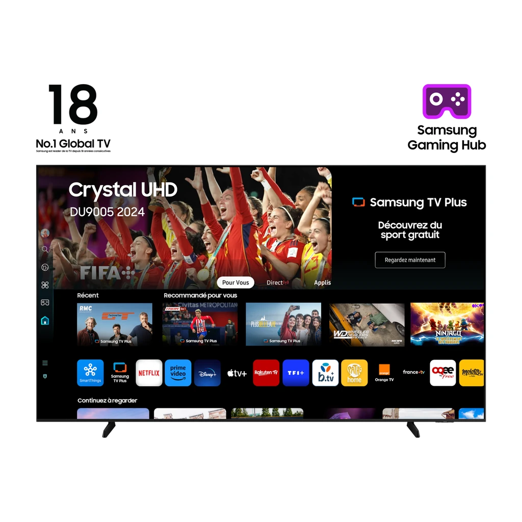 utviqz.webp Samsung 98DU9005 — TV Crystal UHD 98" 4K Smart Tizen (2024) — YouShop DZ