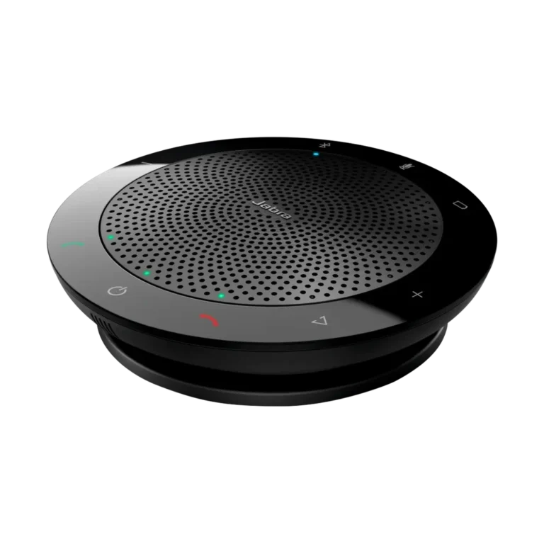 Speak 510 Plus youshop algerie-2 Jabra Speak 510 Plus vue perspective latérale montrant le design compact et les boutons de contrôle YouShop Algérie.
