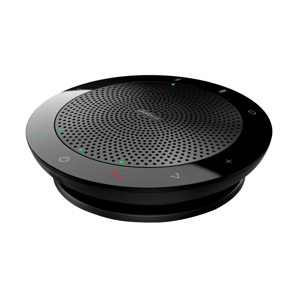 Speak 510 Plus youshop algerie-2 Jabra Speak 510 Plus vue perspective latérale montrant le design compact et les boutons de contrôle YouShop Algérie.