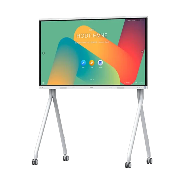 huawei-ideahub-b2-1-youshop-algerie écran interactif Huawei IdeaHub B2 vue de face coté gauche avec support à roulettes