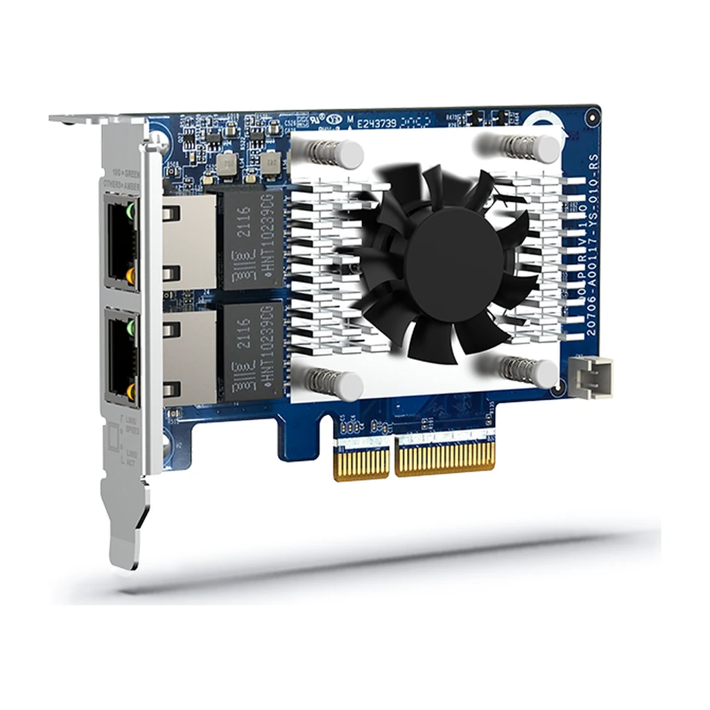 QNAP QXG-10G2TB - Carte réseau PCIe 2 ports 10GbE BASE-T — YouShop DZ