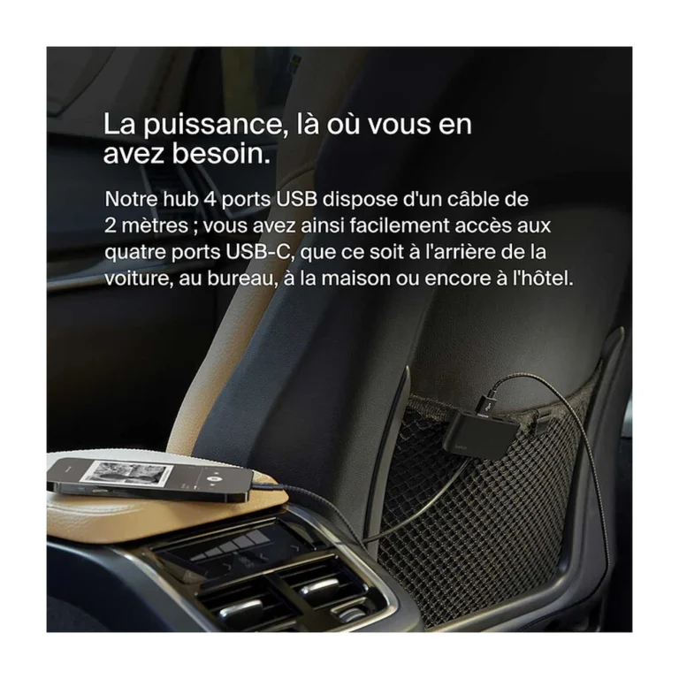 Belkin Hub de Charge 4 Ports USB-C et USB-A Noir — YouShop DZ