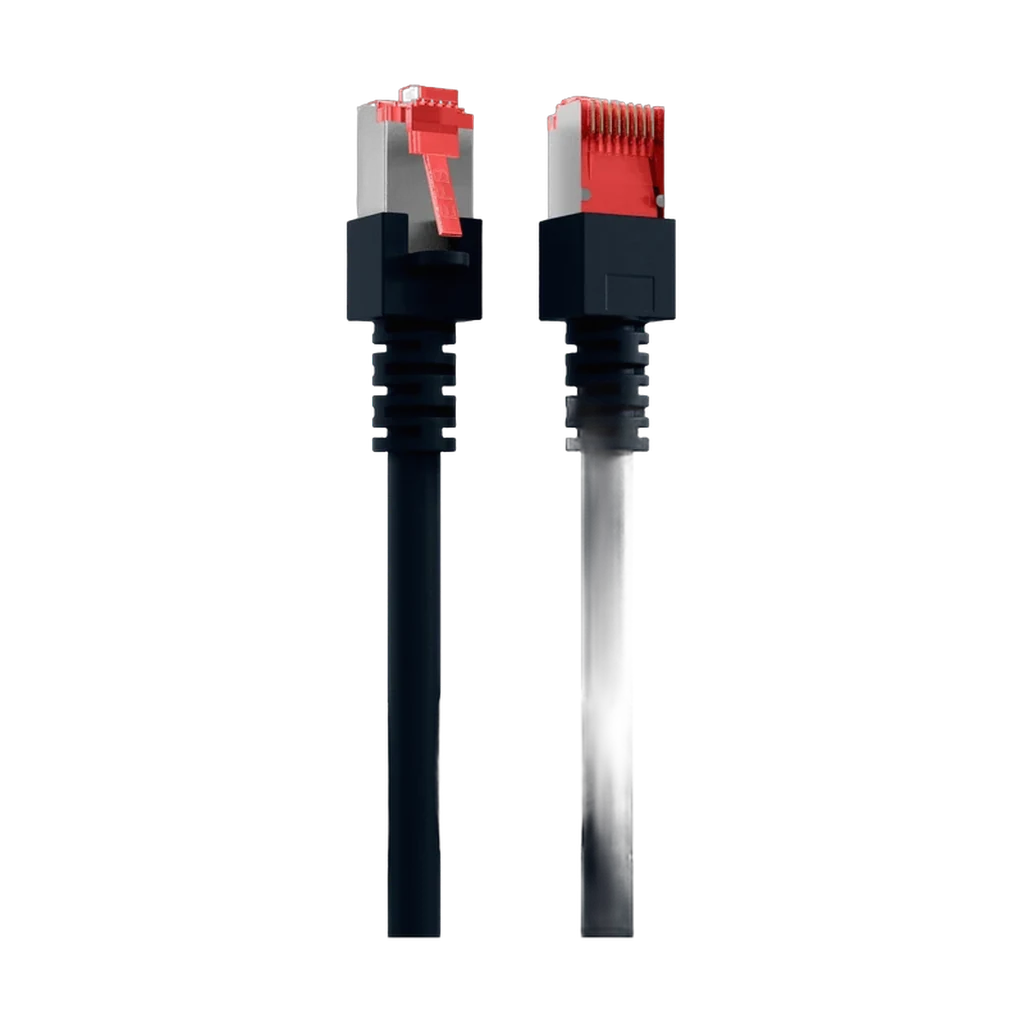 0itxru.webp Cordon reseau Ekivalan Cat6A S/FTP noir 3 m - RJ45 LSZH snagless — YouShop DZ