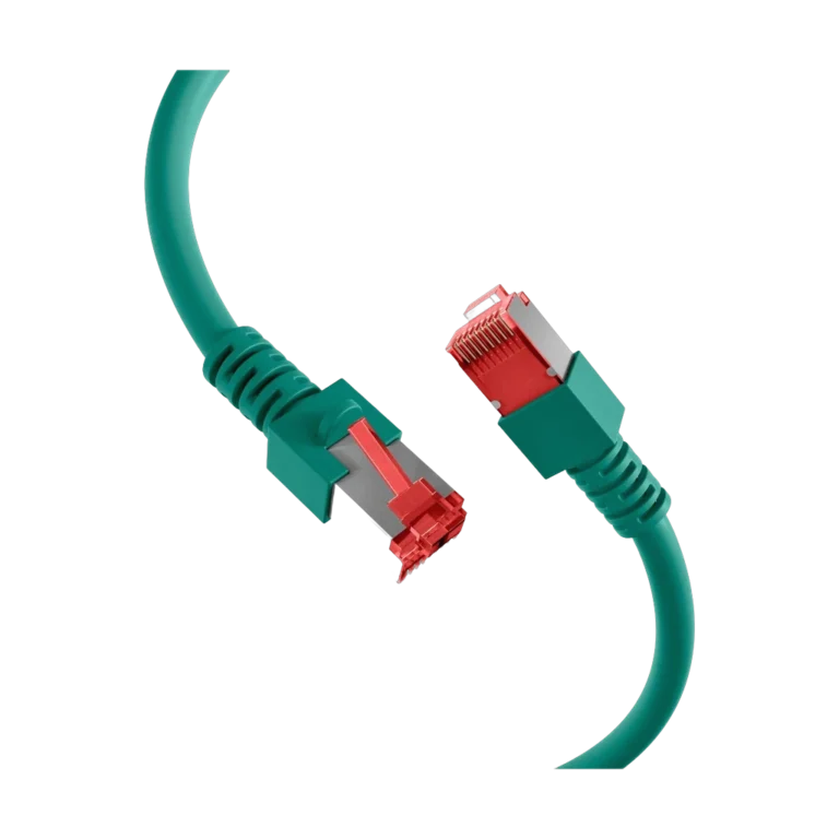 1twe80.webp Cordon reseau Ekivalan Cat6A S/FTP vert 3 m - RJ45 LSZH snagless — YouShop DZ