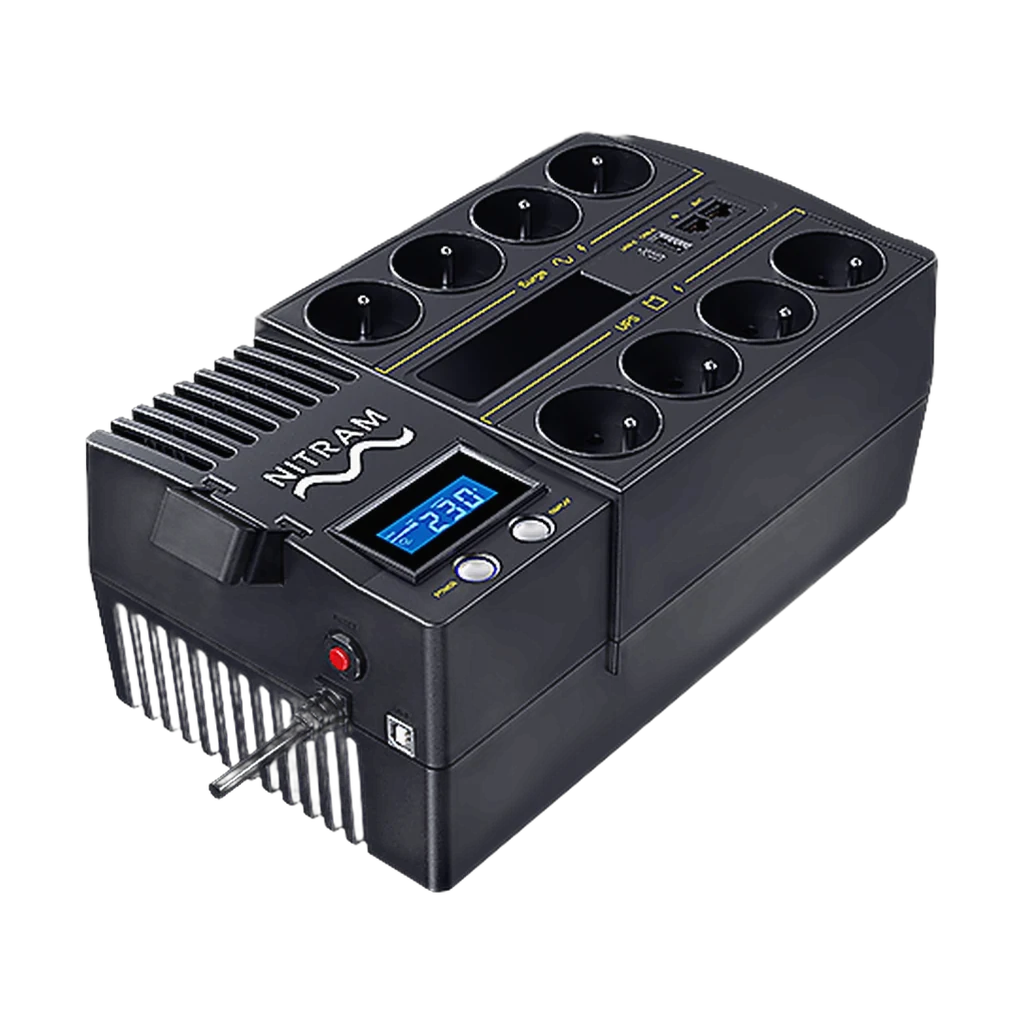 322ydl.webp Onduleur NITRAM PowerBoxx PB1000LCD - 1000 VA / 600 W Line-Interactive Tour — YouShop DZ
