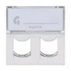 3czyj1.webp Plastron Keystone Ekivalan double 45x45 blanc (avec volets) — YouShop DZ