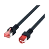 71b7uc.webp Cordon reseau Ekivalan Cat6A S/FTP noir 1 m - RJ45 LSZH snagless — YouShop DZ