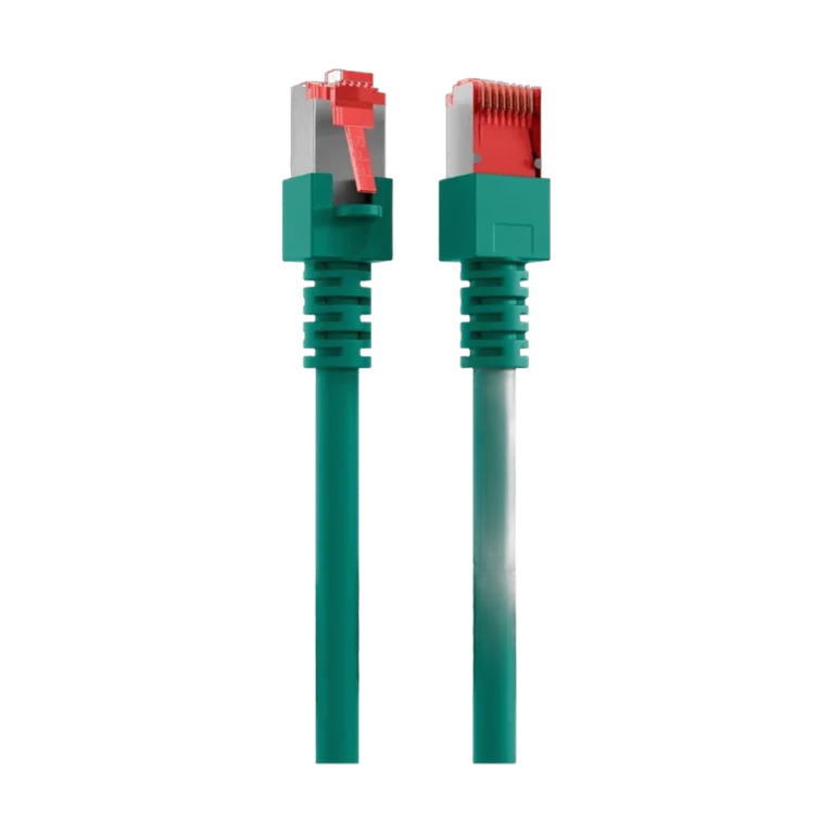 7ihqdb.webp Cordon reseau Ekivalan Cat6A S/FTP vert 3 m - RJ45 LSZH snagless — YouShop DZ