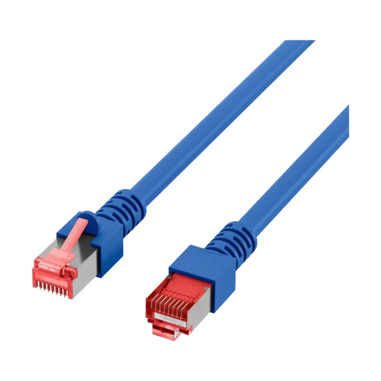 8troow.webp Cordon reseau Ekivalan Cat6A S/FTP bleu 3 m - RJ45 LSZH snagless — YouShop DZ