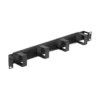 auf070.webp Passe-cables Ekivalan 1U a brosse + 4 anneaux - noir (19") — YouShop DZ
