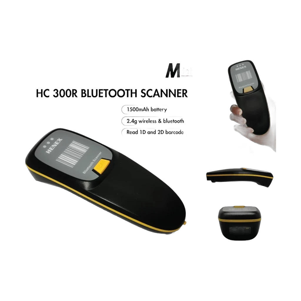 d3wbo3.webp Lecteur code-barres sans fil HENEX HC-300RD — 1D/2D, Sans fil + Bluetooth + afficheur — YouShop DZ