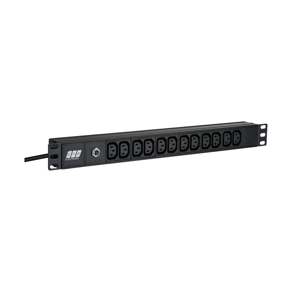 e8osjl.webp Bandeau de prises Ekivalan alu 19" 1U 6 prises IEC C13 + cordon IEC — YouShop DZ