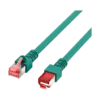 e9ctxs.webp Cordon reseau Ekivalan Cat6A S/FTP vert 3 m - RJ45 LSZH snagless — YouShop DZ