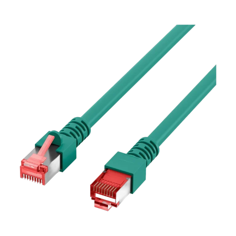 e9ctxs.webp Cordon reseau Ekivalan Cat6A S/FTP vert 3 m - RJ45 LSZH snagless — YouShop DZ