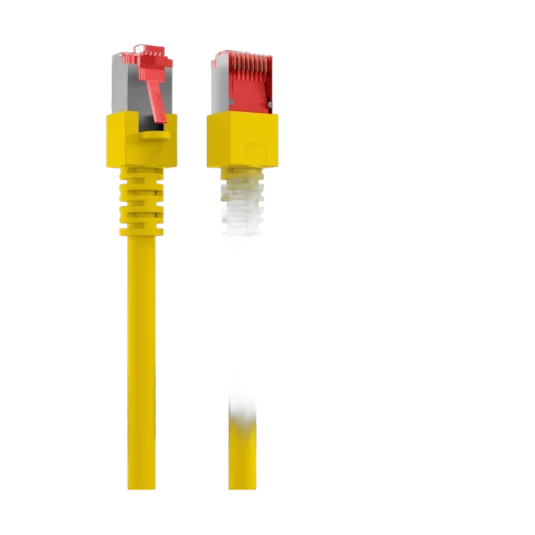 el6ud4.webp Cordon reseau Ekivalan Cat6A S/FTP jaune 3 m - RJ45 LSZH snagless — YouShop DZ