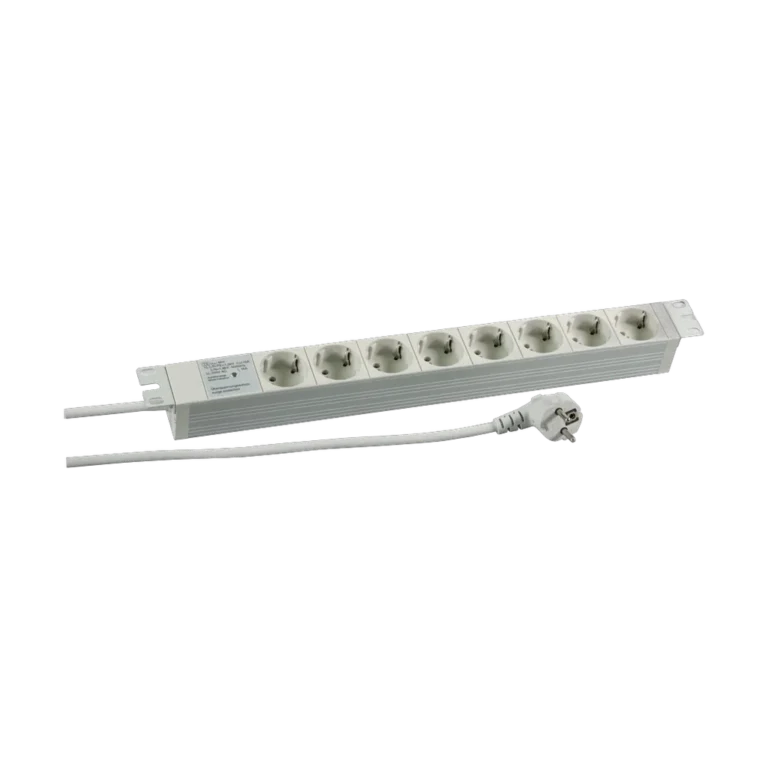 Bandeau de prises Ekivalan 19" 8 prises FR - cordon 2 m + voyant — YouShop DZ
