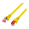 Cordon reseau Ekivalan Cat6A S/FTP jaune 1 m - RJ45 LSZH snagless — YouShop DZ
