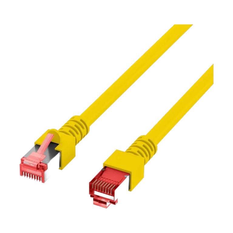 Cordon reseau Ekivalan Cat6A S/FTP jaune 1 m - RJ45 LSZH snagless — YouShop DZ