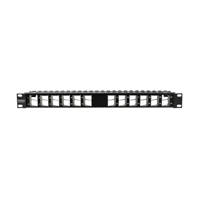 glcfy1.webp Panneau de brassage Ekivalan 24 ports 1U + 24 connecteurs Cat6A (kit) — YouShop DZ