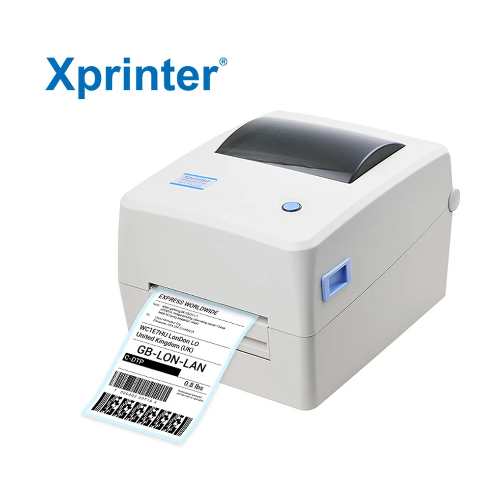 Imprimante d'etiquettes codes-barres XPRINTER XP-TT424B — 108 mm, USB + LAN — YouShop DZ