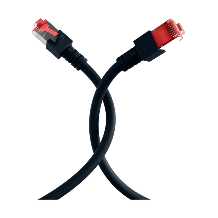 Cordon reseau Ekivalan Cat6A S/FTP noir 3 m - RJ45 LSZH snagless — YouShop DZ