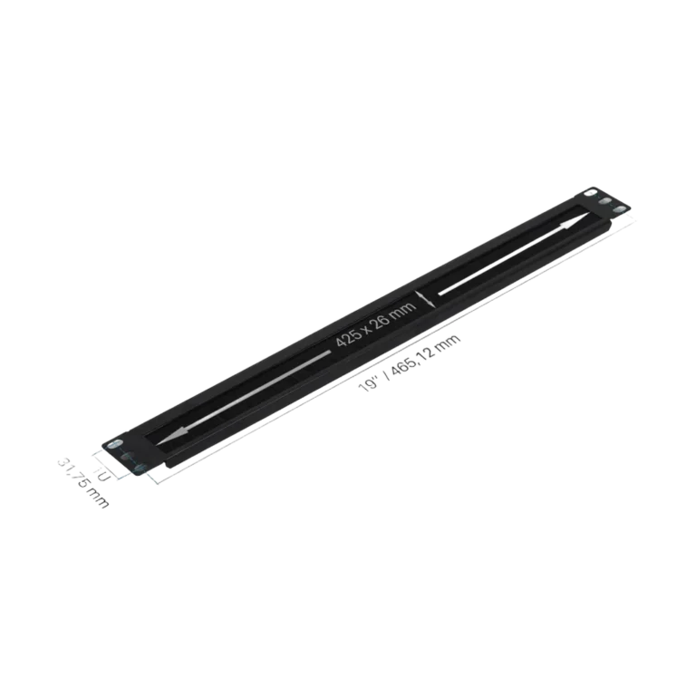 Passe-cables Ekivalan 1U a brosse 3 compartiments - noir (19") — YouShop DZ