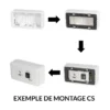 mfp7s8.webp Boitier saillie Ekivalan 1 emplacement 45x45 (Eco) — YouShop DZ