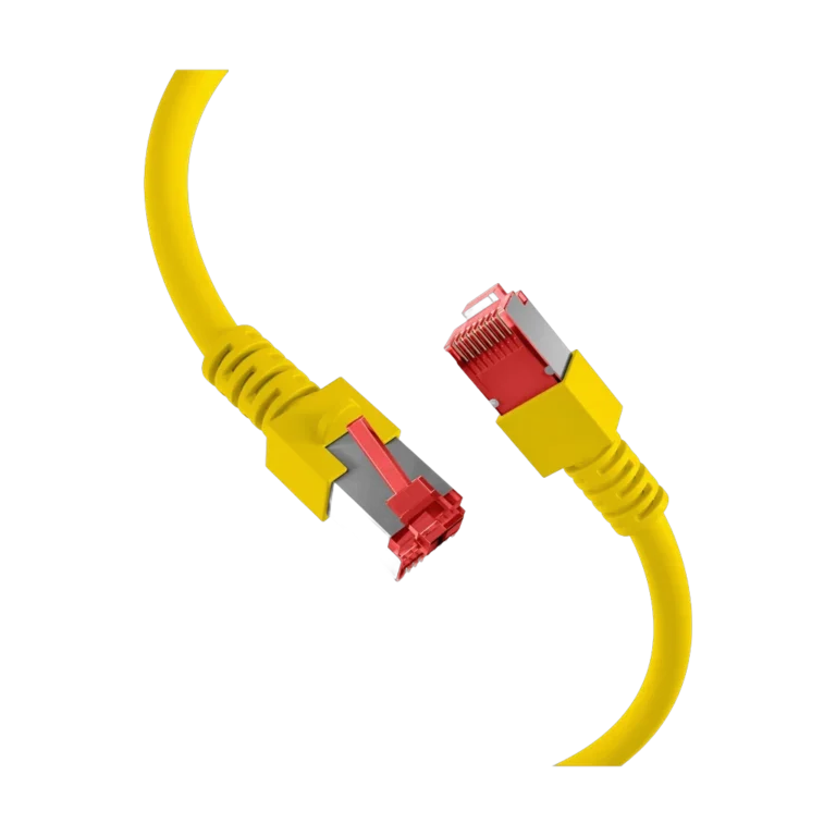 Cordon reseau Ekivalan Cat6A S/FTP jaune 1 m - RJ45 LSZH snagless — YouShop DZ