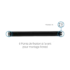 Passe-cables Ekivalan 1U a brosse 3 compartiments - noir (19") — YouShop DZ
