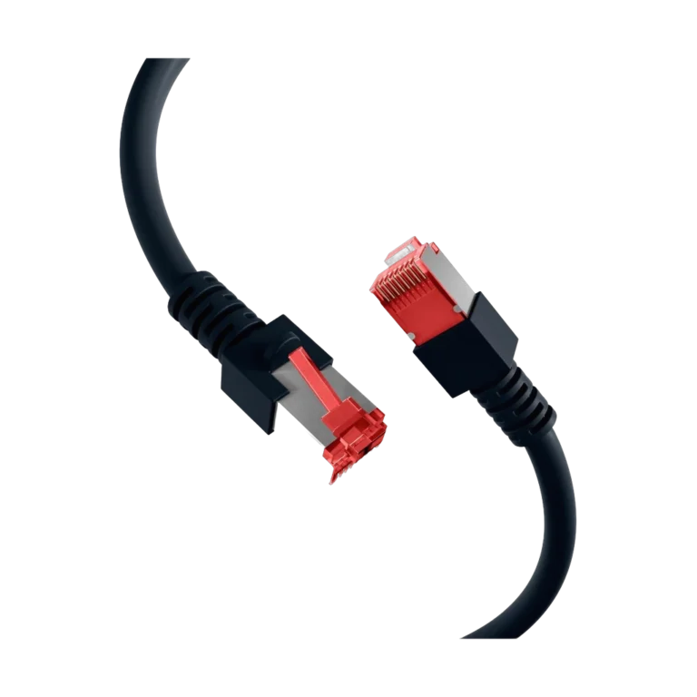 Cordon reseau Ekivalan Cat6A S/FTP noir 3 m - RJ45 LSZH snagless — YouShop DZ