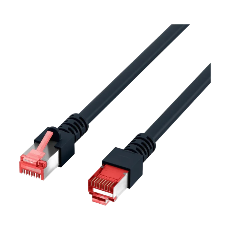 Cordon reseau Ekivalan Cat6A S/FTP noir 3 m - RJ45 LSZH snagless — YouShop DZ