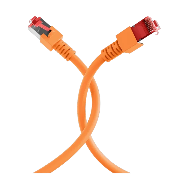 ritfcx.webp Cordon reseau Ekivalan Cat6A S/FTP orange 3 m - RJ45 LSZH snagless — YouShop DZ