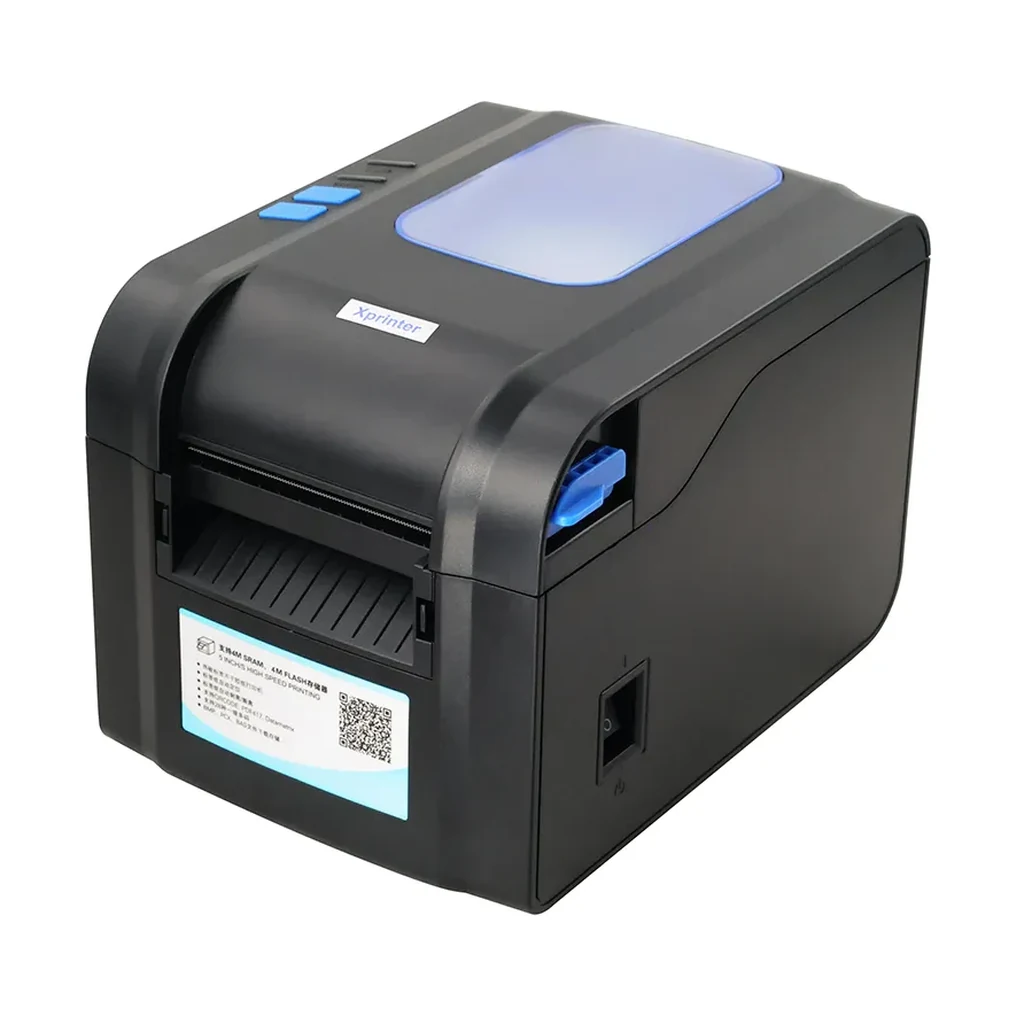 Imprimante d'etiquettes codes-barres XPRINTER XP-370B — 80 mm, USB + Bluetooth — YouShop DZ