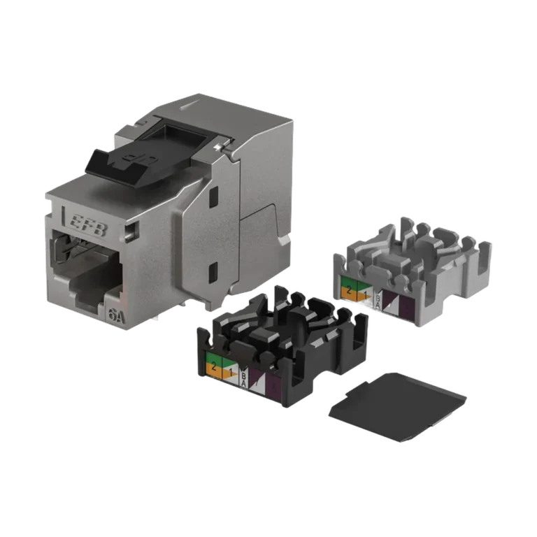 vidzv8.webp Connecteur RJ45 Ekivalan Cat6A blinde sans outil (noyau Keystone) — YouShop DZ