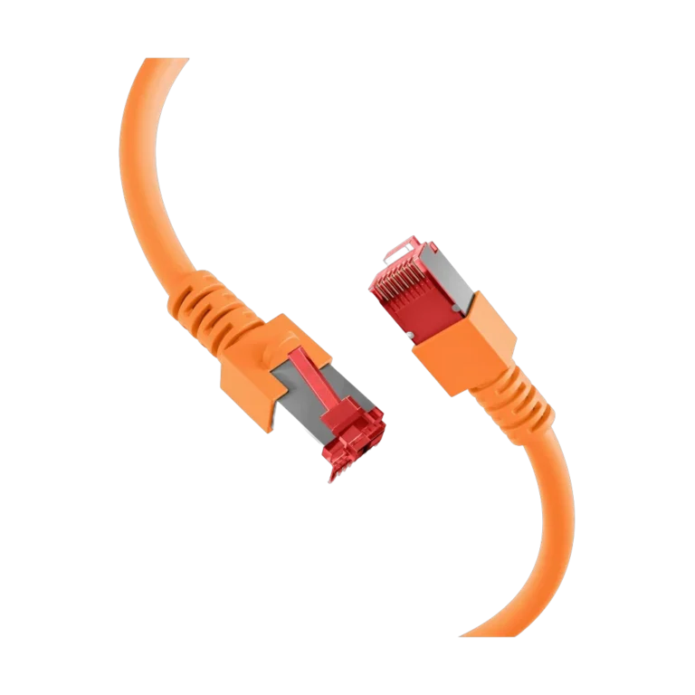 vw0gn0.webp Cordon reseau Ekivalan Cat6A S/FTP orange 3 m - RJ45 LSZH snagless — YouShop DZ