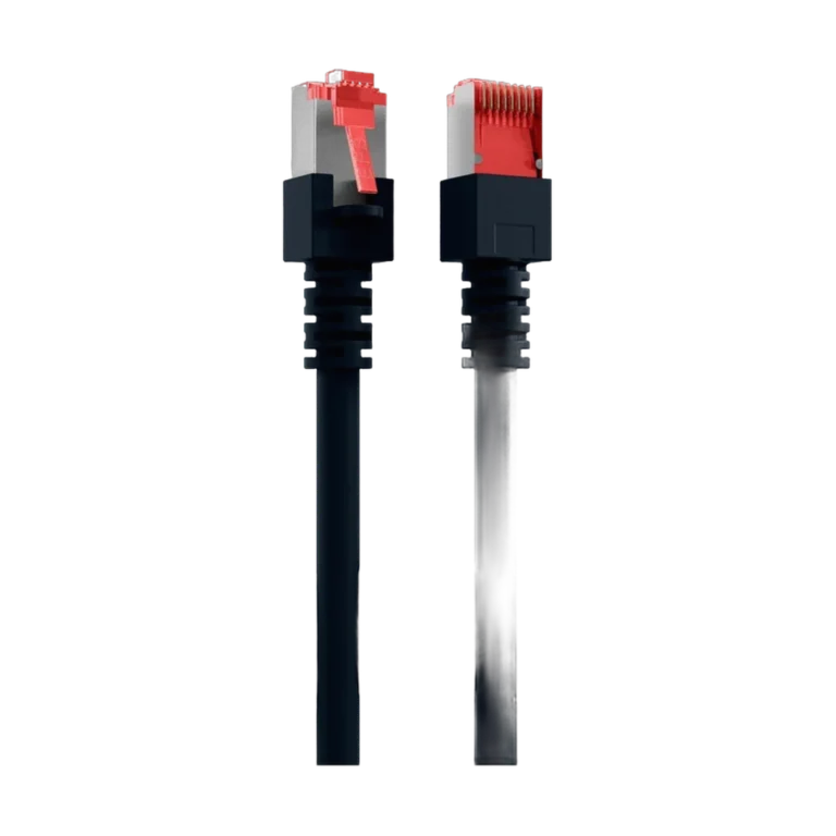 yv18uu.webp Cordon reseau Ekivalan Cat6A S/FTP noir 1 m - RJ45 LSZH snagless — YouShop DZ