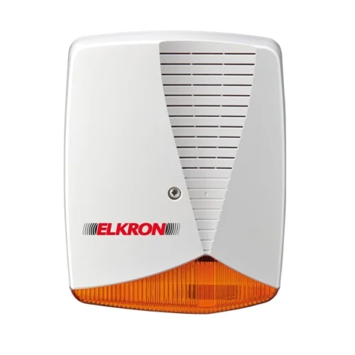 80HP7A00211.webp Sirène extérieure Elkron HPA700P avec flash | polycarbonate, autoalimentée, EN50131-4