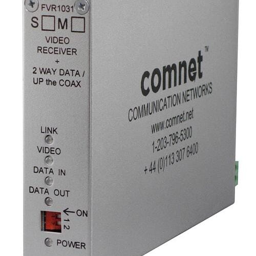FVR1031.jpg Émetteur Vidéo/Données Fibre Optique Monomode Comnet FVT1031S1 | Vidéo 10 bits + data RS232/422/485