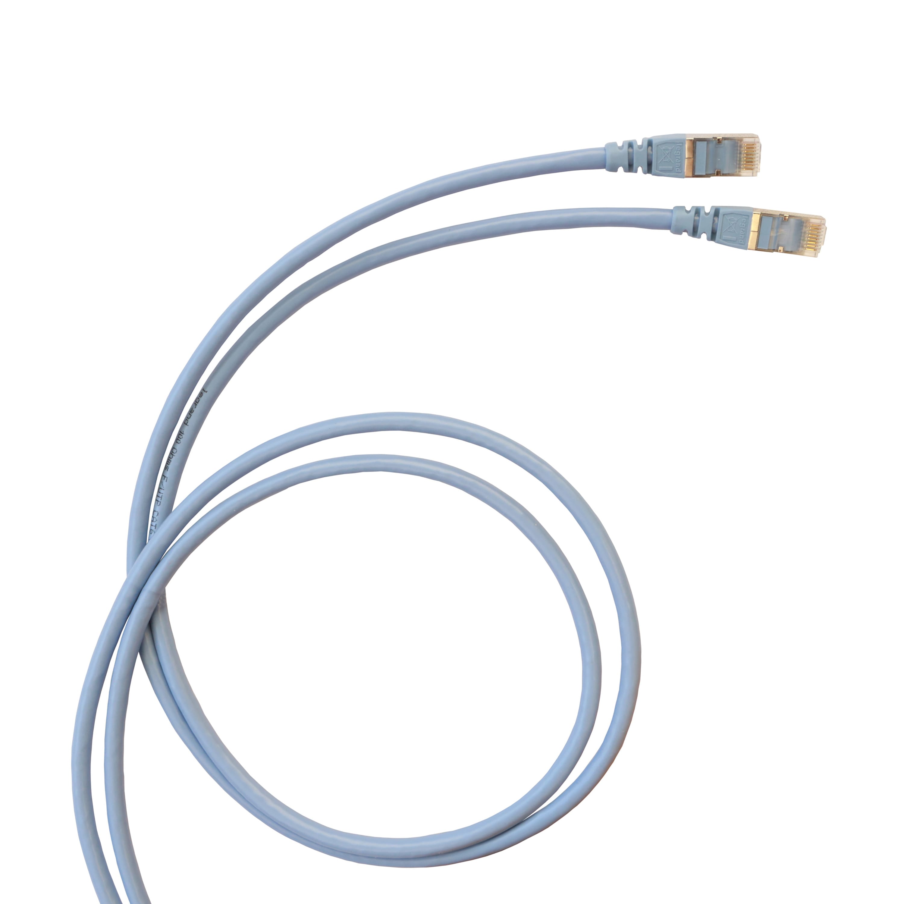 LG-632876-WEB-R.jpg Cordon réseau RJ45 Cat6 F/UTP Legrand PVC Bleu 3 m (LCS³ – réf. 632876)